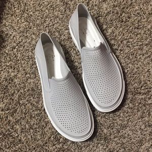 Gray Crocs Loafers